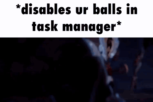 Girl Sitting at Computer Disables Ur Balls in Task Manager