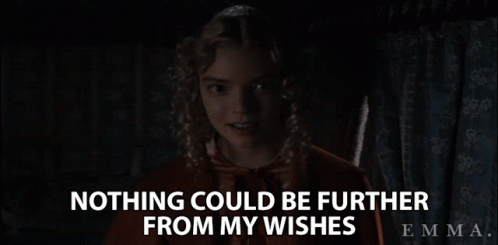 Girl Sitting in Chair Saying Nothing Could Be Further From My Wishes