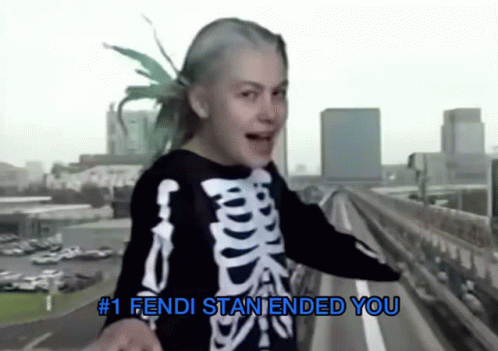 Girl Skeleton Shirt Saying #1 Fendi Staniend You