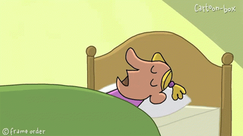 Girl Sleeping in Bed