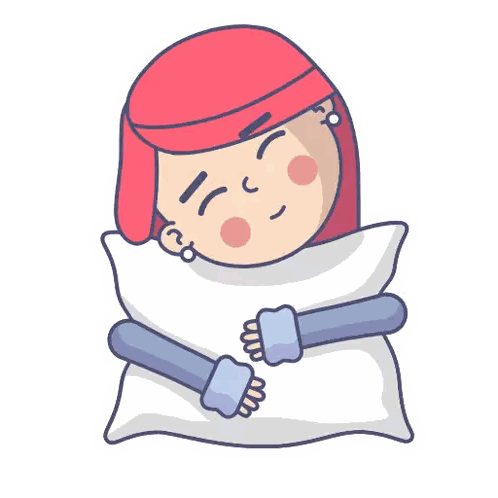 Girl Sleeping on Pillow