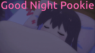 Girl Sleeping Under Blanket Good Night Pookie
