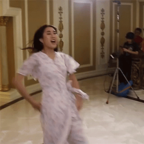Girl Slip Fall Down Meme GIF