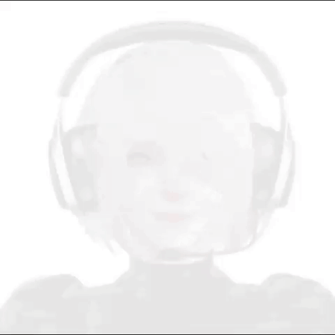 Girl Smiling With Headphones And Microphone GIF