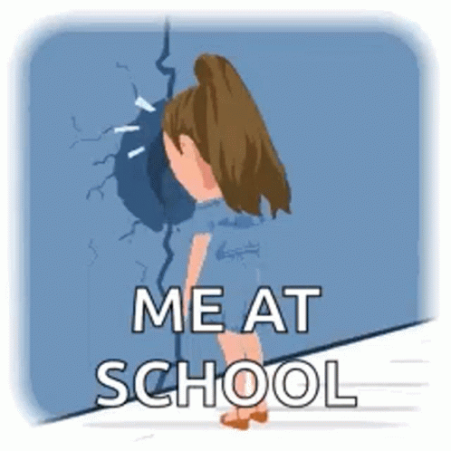 Girl Standing in Front of Me at School
