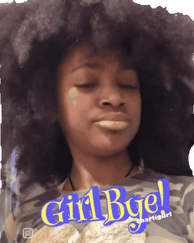 Girl Staring Bye GIF