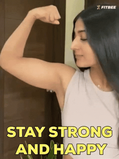 Girl Stay Strong And Happy  GIF