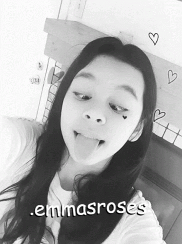 Girl Sticking Tongue Out Emma Roses
