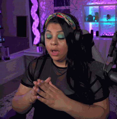 Girl Streamer Confused Face GIF