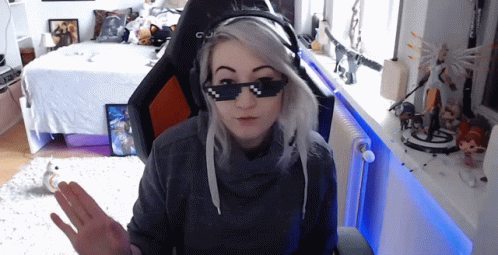 Girl Streamer Thug Life Dance GIF