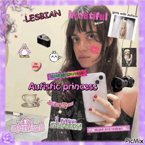 Girl Taking Selfie Autistic Princess GIF