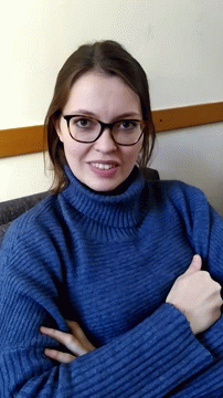 Girl Thumbs Up Weirdo Face GIF
