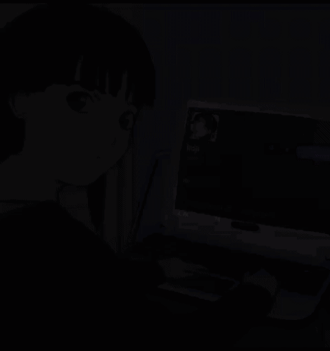 Girl Typing on Laptop Named Koji