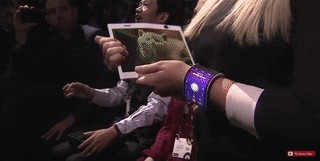 Girl Using Xiaomi Gadgets GIF