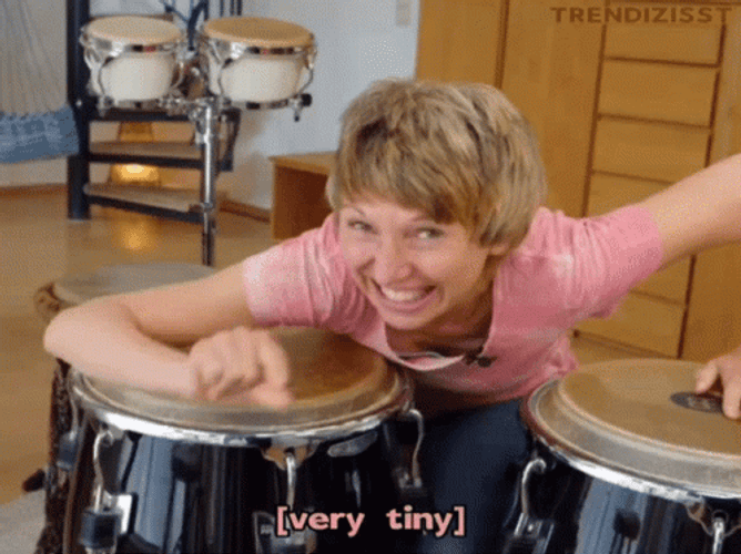 Girl Very Tiny Gesture GIF