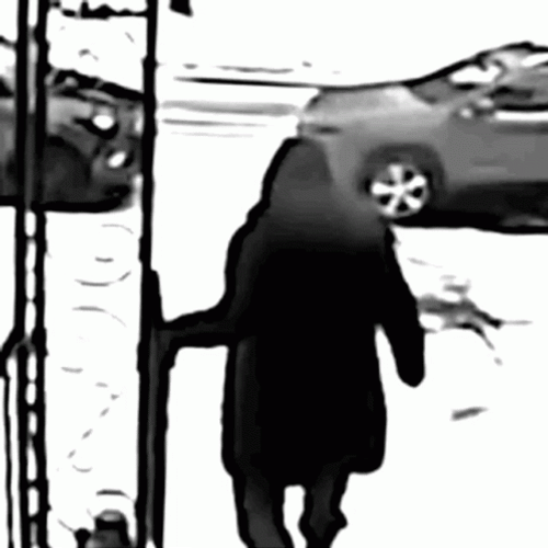 Girl Walking Suddenly Slipping On Ice GIF