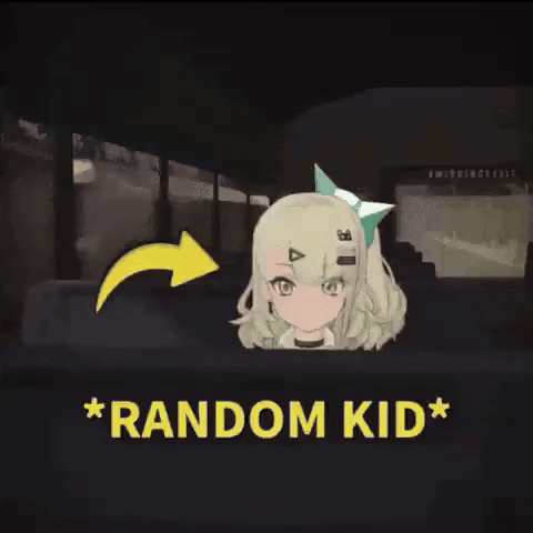 Girl Waving Random Kid GIF