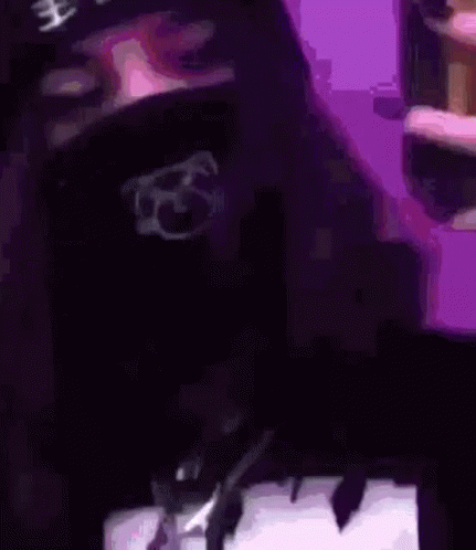 Girl Wearing Black Mask GIF