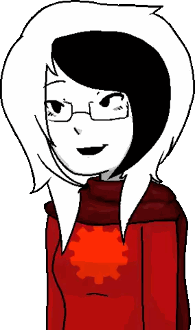 Girl Wearing Glasses and Red Shirt