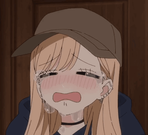 Girl Wearing Hat Crying