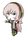 Girl Wearing Headphones Pixel Art
