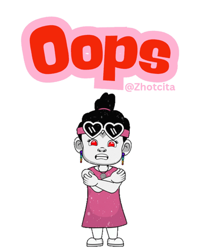 Girl Wearing Heart Sunglasses Saying Oops