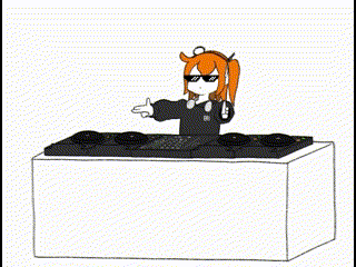 Girl Wearing Sunglasses and Headphones DJing