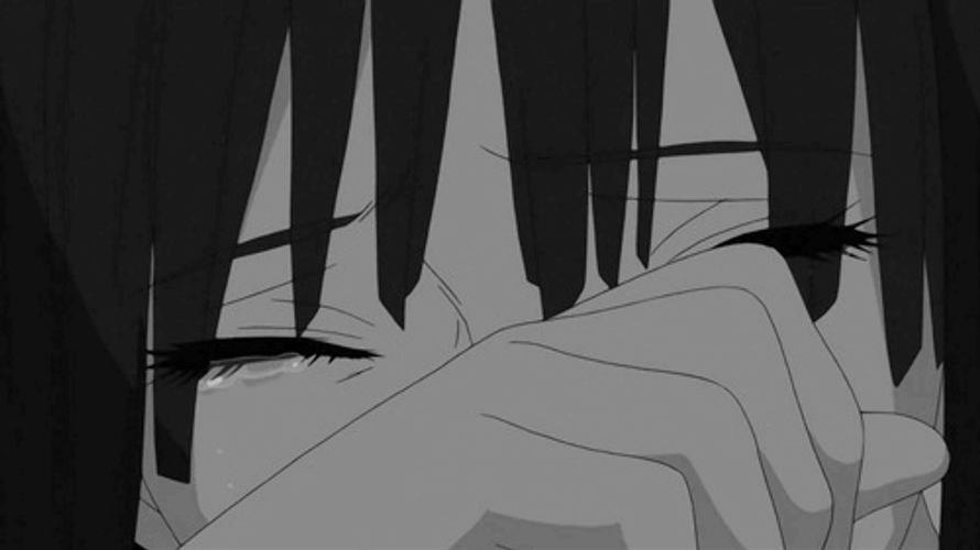 Girl Wiping Tears Anime Cry GIF