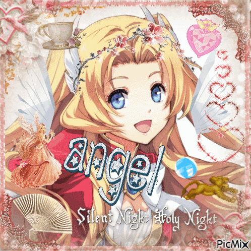 Girl with Angel Word