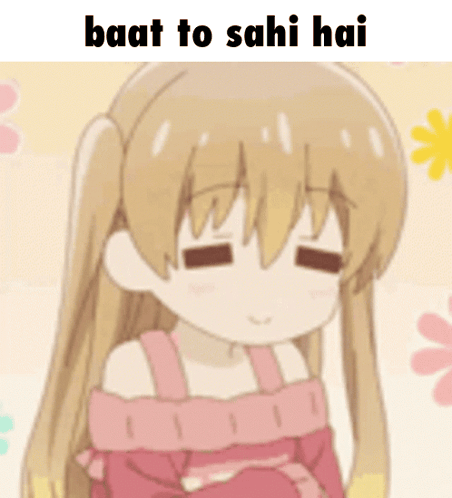 Girl With Baat To Sahi Hai