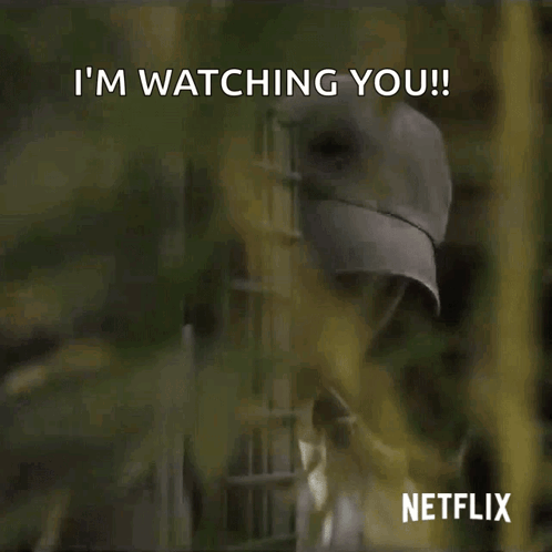 Girl With Backpack Blackboard Cmaline Is Watching You GIF