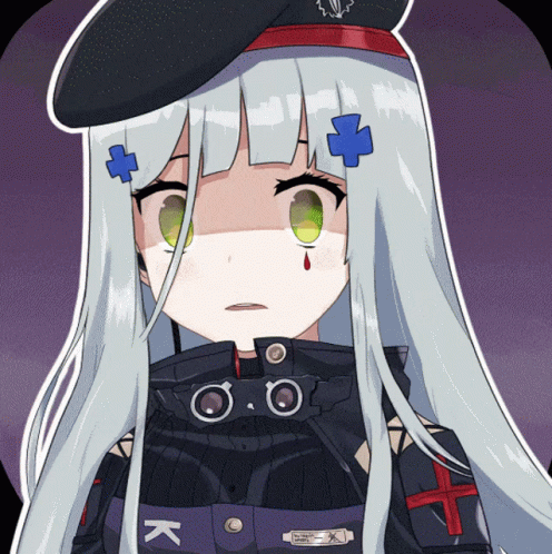 Girl With Badge Saying K