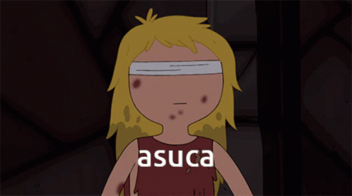Girl With Bandage on Eyes Asuca