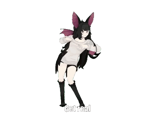Girl with Bat Wings Get Real
