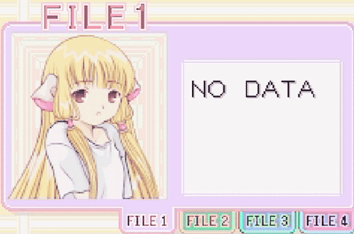 Girl With Blonde Hair And File 3 No Data GIF