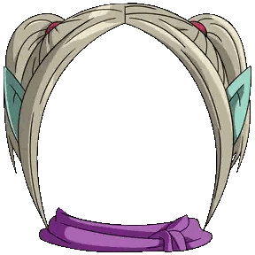 Girl with Blonde Hair and Purple Scarf