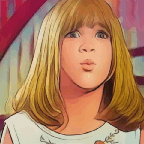 Girl with Blonde Hair and White Shirt