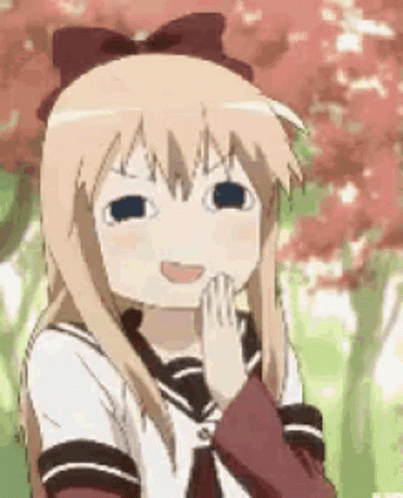 Girl with Blonde Hair Making Funny Face