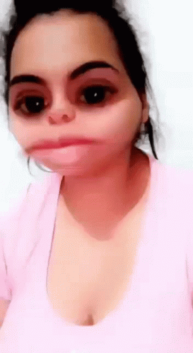 Girl With Blonde Hair Saying Me Core GIF