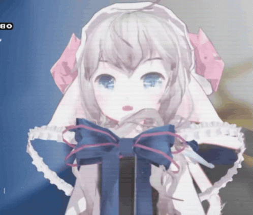 Girl With Blue Bow and White Cape Number 80