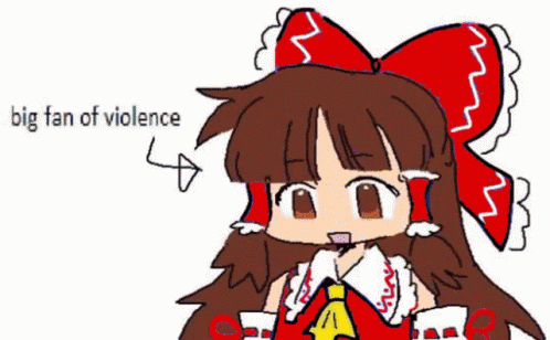 Girl With Blue Bow Says Big Fan of Violence