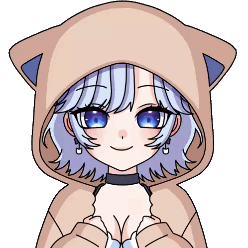 Girl with Blue Eyes in Cat Hood