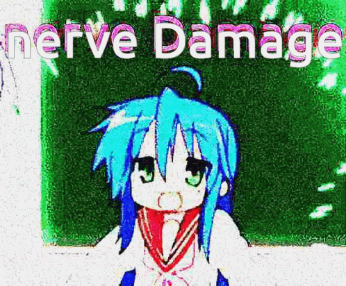 Girl with Blue Hair and Green Eyes