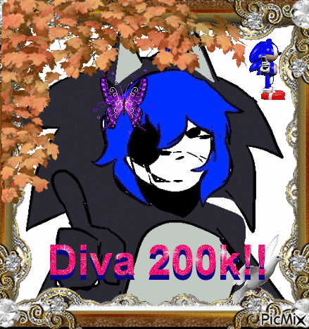 Girl With Blue Hair Diva 200k