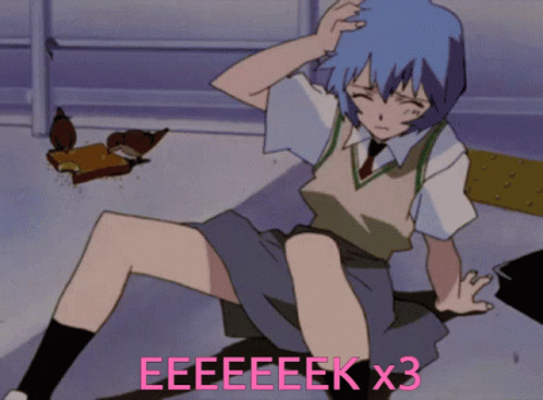 Girl with Blue Hair Eek
