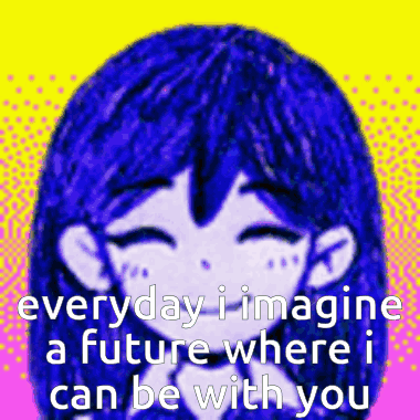 Girl With Blue Hair Everyday I Imagine A Future Where I Can Be With You GIF