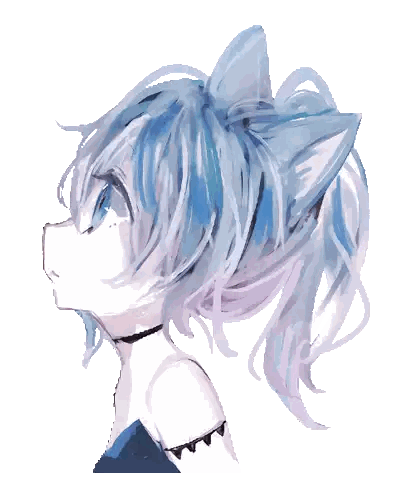 Girl With Blue Hair