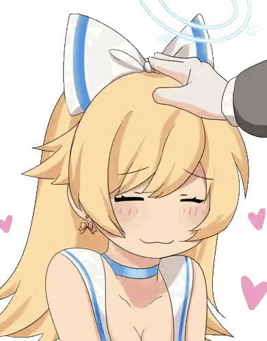 Girl with Bow on Head Being Touched