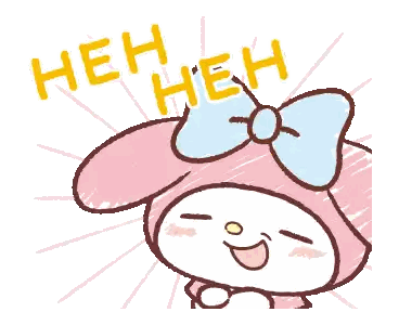 Girl with Bow Saying Heh Heh