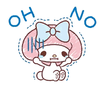 Girl with Bow Saying Oh No